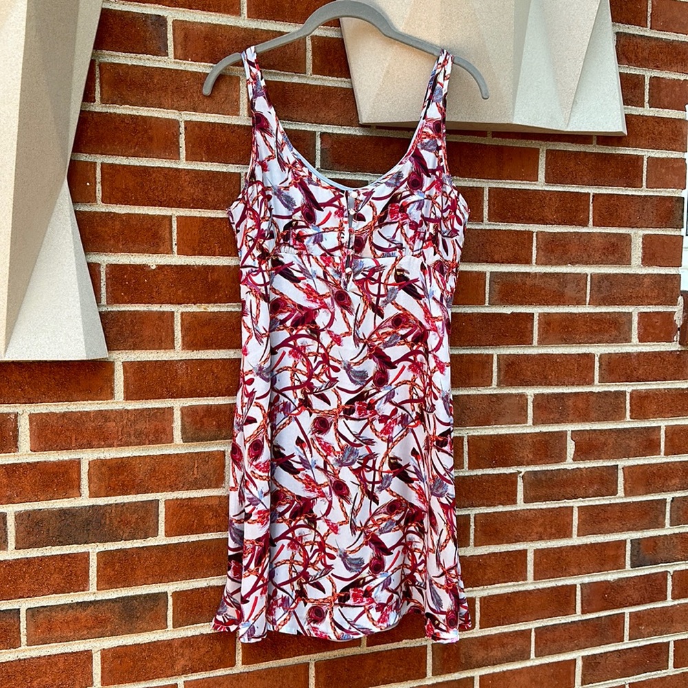 Jack by BB Dakota Feather Print Dress Size S